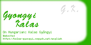 gyongyi kalas business card